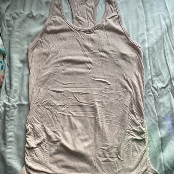 Athleta Speedlight Racerback Tank Top,
Soft Lilac with glitter stitching - Picture 3 of 5